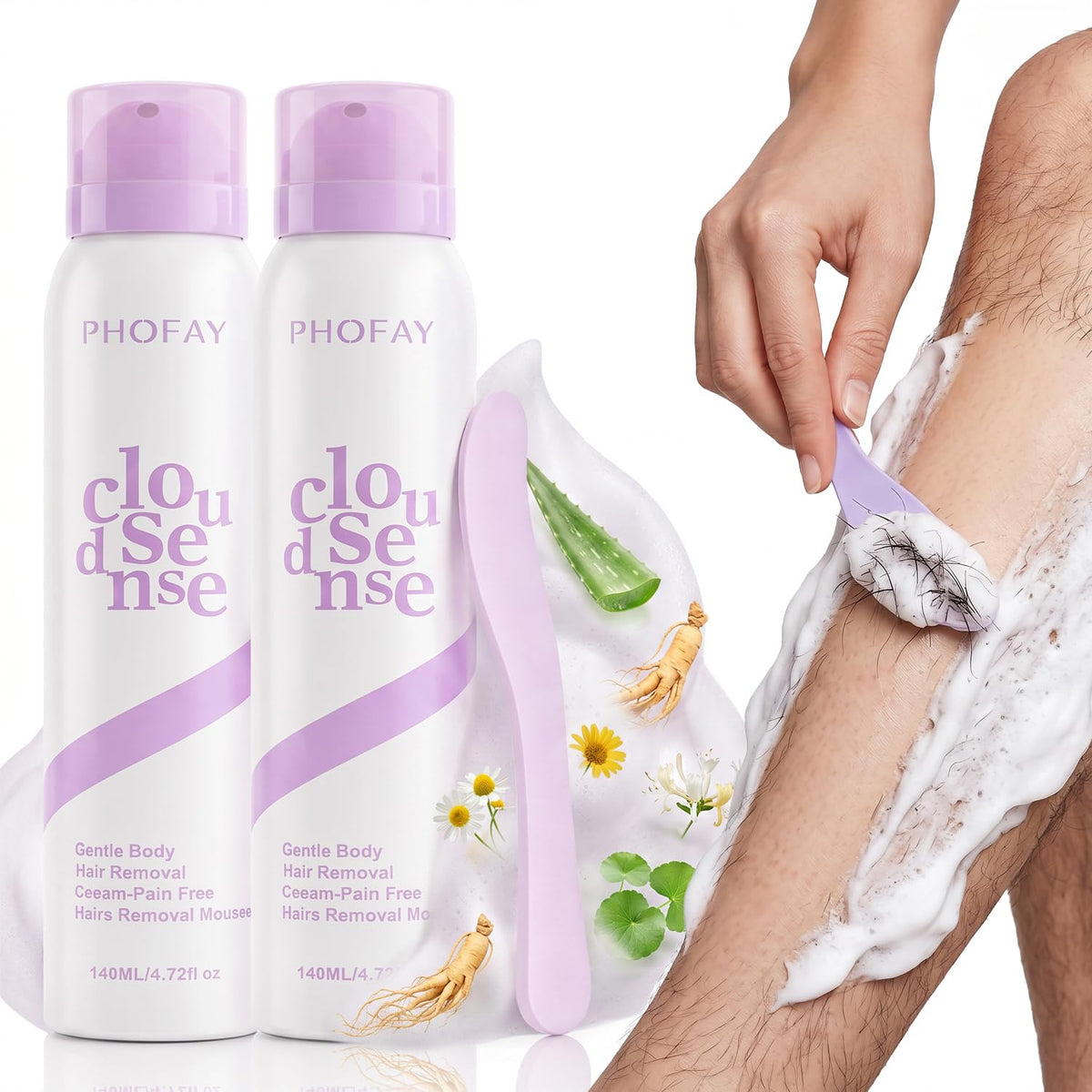 🔥Effortless Painless Hair Removal Spray – Smooth Skin in Minutes for Men & Women🔥